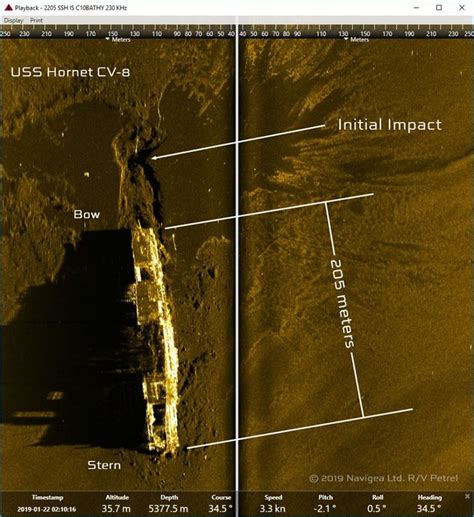 Wreck of World War 2 Aircraft Carrier USS Hornet (CV-8) Discovered | Argunners Magazine