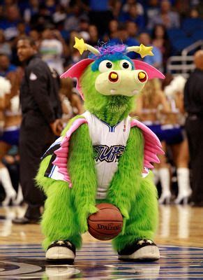 Orlando Magic mascot, Stuff the Magic Dragon. | Orlando magic, Orlando magic basketball, Mascot