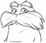 Dr Seuss Lorax Coloring Pages  Páginas Para sketch template