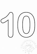Printable Picture number 10  Coloring Page sketch template