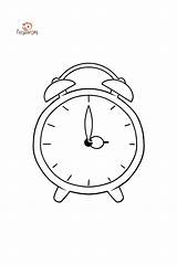 Alarm Clock coloring Page ♥ For Kids Online Or Printable Free sketch template