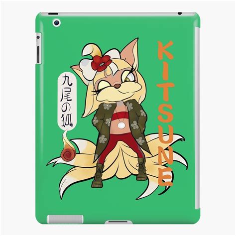 "Kitsune Nine Tail Fox Drawing" iPad Case & Skin by MarinaGorban | Redbubble