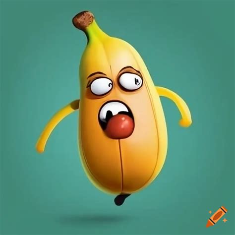 Animated banana playing basketball on Craiyon