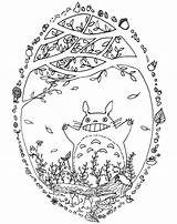 Friendly Totoro Coloring Page  Free Printable Coloring Pages For Kids sketch template