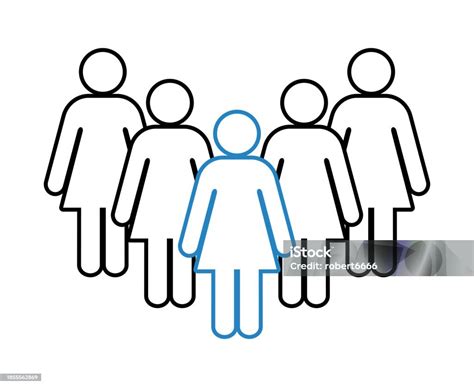 Symbol Icon Of Women Stock Illustration - Download Image Now - Adult, Blue, Community - iStock