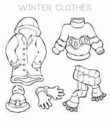 Warm Clothes Coloring Pages  Playing Learning sketch template