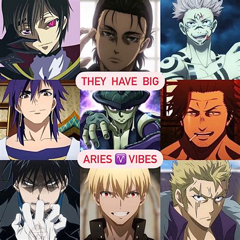 Anime characters with Aries zodiac sign ♈️ Vibes | Anime, Anime zodiac ...