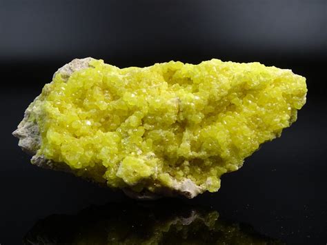 Natural Sulfur Crystal Cluster - Louisiana, USA