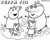 Peppa Pig Family Coloring Pages  Home sketch template