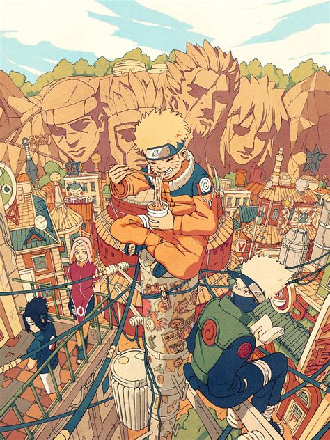 Download Naruto Hidden Leaf Village Konoha Team 7 Wallpaper | Wallpapers.com