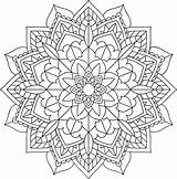 Simple Floral Mandala  Mandalas Coloring Pages For Adults sketch template