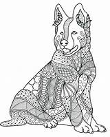 Dog Coloring Pages For Adults  Best Kids sketch template