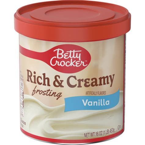 Betty Crocker™ Vanilla Rich & Creamy Frosting - BettyCrocker.com