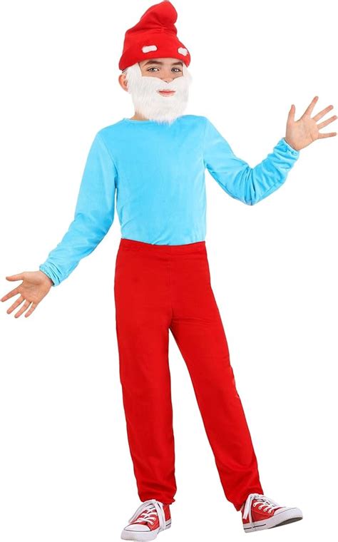 Papa Smurf Costume For Kids Child The Smurfs Costume Papa Smurf ...