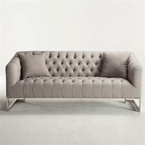 Austin Modern Tufted Sofa - Grey | Zin Home