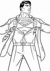 Superman Printable Coloring Pages sketch template