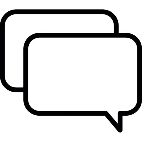 Chat Icon White #393105 - Free Icons Library