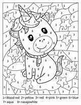 Color By Number Multiplication Educational Coloring Sketch Page sketch template