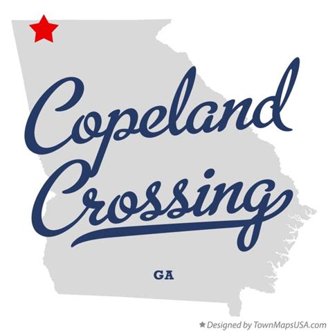 Map of Copeland Crossing, GA, Georgia