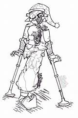 Crutches Coloring Pages sketch template