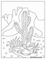 Free DESERT LANDSCAPE Coloring Pages For Download Printable PDF sketch template
