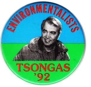 Paul Tsongas Campaign Buttons and Pins for 1992 Tsongas Campaign