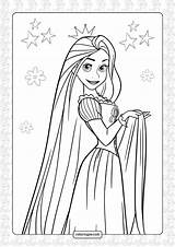 Rapunzel Coloring Pages sketch template