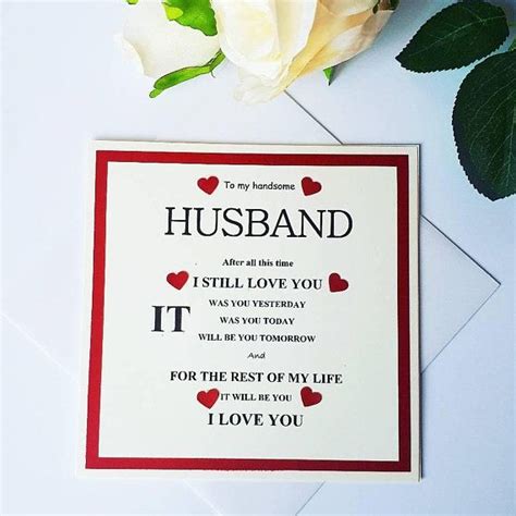 Husband valentine card Valentines i love you card for husband | Etsy | Anniversary cards for ...