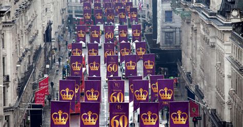 London dresses up for queen's coronation anniversary