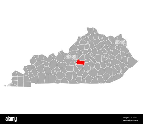 Map of Marion in Kentucky Stock Photo - Alamy