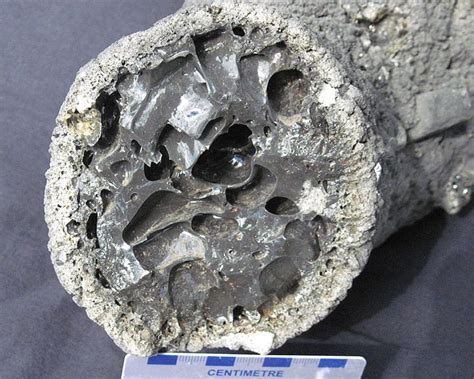 Fulgurite, recovered in Florence, Arizona