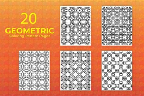 1100+ Geometric Coloring Pattern Pages Bundle · Creative Fabrica