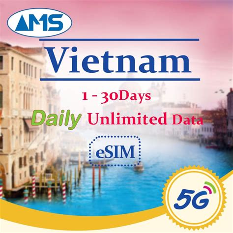 Vietnam eSIM 1-30 Days Daily Unlimited Data 5G High Speed Data Vietnam ...