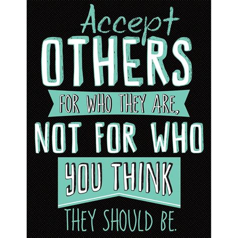 Accept Others Poster | Inspirational classroom posters, Words, Words quotes