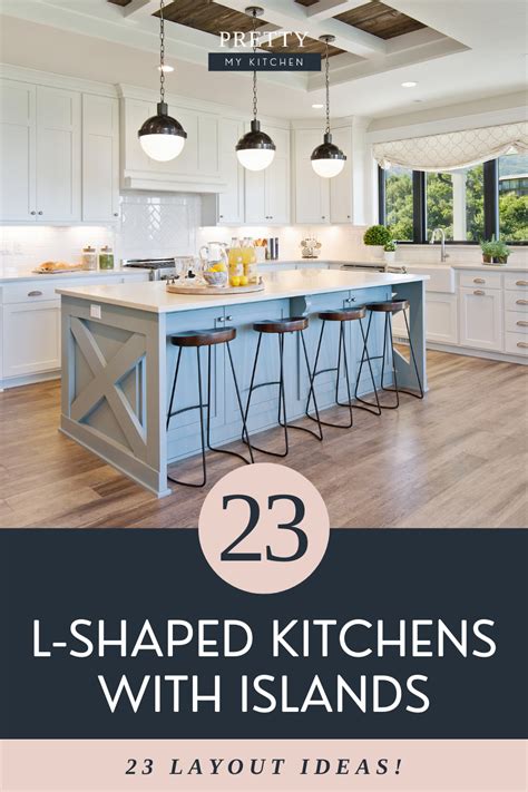 L-Shaped Kitchen with Island: 23 Layout Ideas! - Pretty My Kitchen