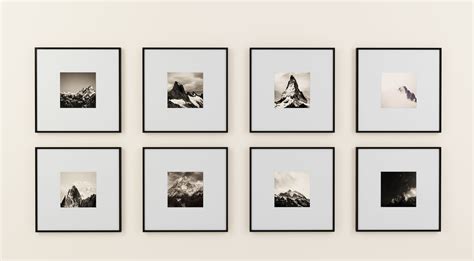 black & white gallery wall - The Great Frame Up