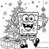 Spongebob Christmas Coloring Pages  Free & Printable sketch template