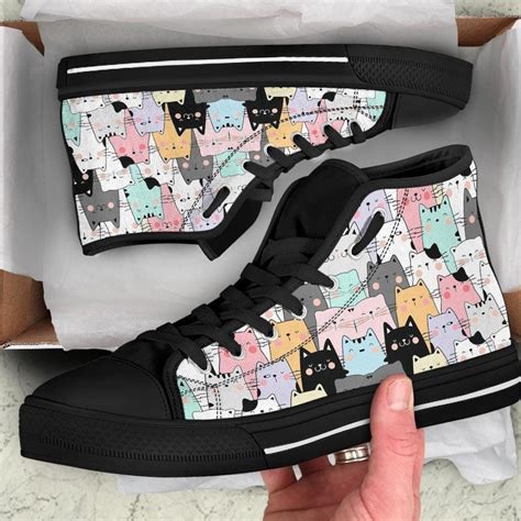 Cat Kitty Shoes Cat Sneakers Shoes With Cat Cat Women - Etsy