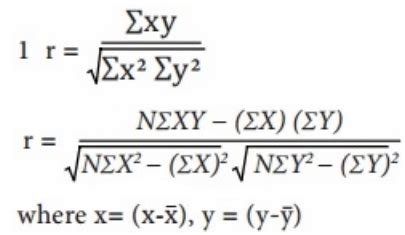 State the formula of Karl Pearson’s co – effecient of correlation ...