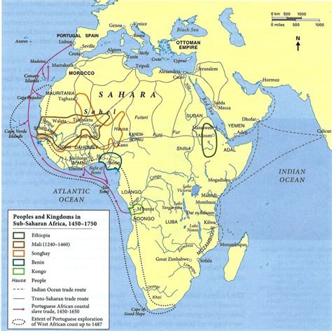 Africa 1450-1700 | Africa map, Map, Africa