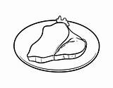 Meat Coloring Pages At GetDrawings  Free Download sketch template