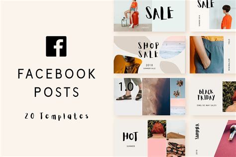 Minimal Facebook post templates | Facebook post template, Facebook post design, Facebook posts