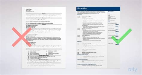 Machine Learning Engineer Resume Template