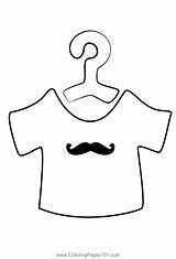 T Shirt Coloring Page Printable sketch template