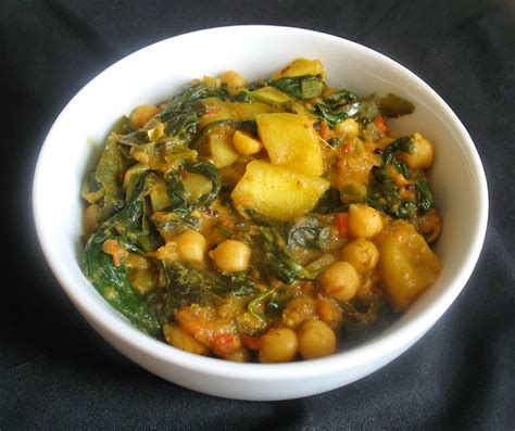 Chickpeas, Mango and Spinach in a Tomato Coconut Gravy | Lisa's Kitchen | Vegetarian Recipes ...