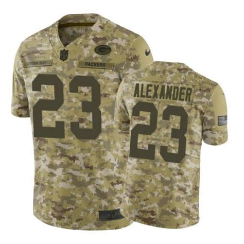 Jaire Alexander Jersey Nfl Camo Green Bay Packers - Bluefink