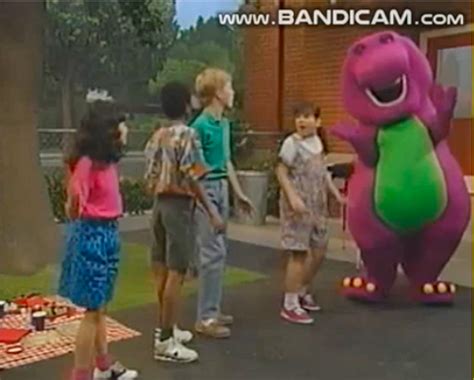 Barney + the kids dancing by CimorelliBarneyElmo6 on DeviantArt