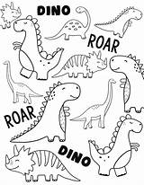 Dinosaur Theme Coloring Page Pages For Kidskids  sketch template
