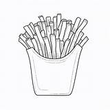 French Fries coloring Page – Coloring Corner sketch template