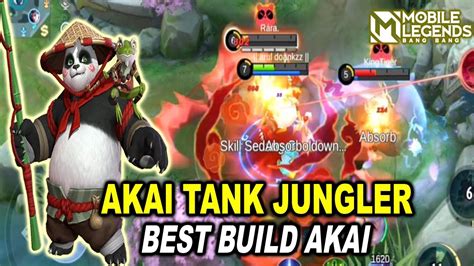 AKAI TANK JUNGLER, BEST BUILD AKAI - MOBILE LEGENDS - YouTube